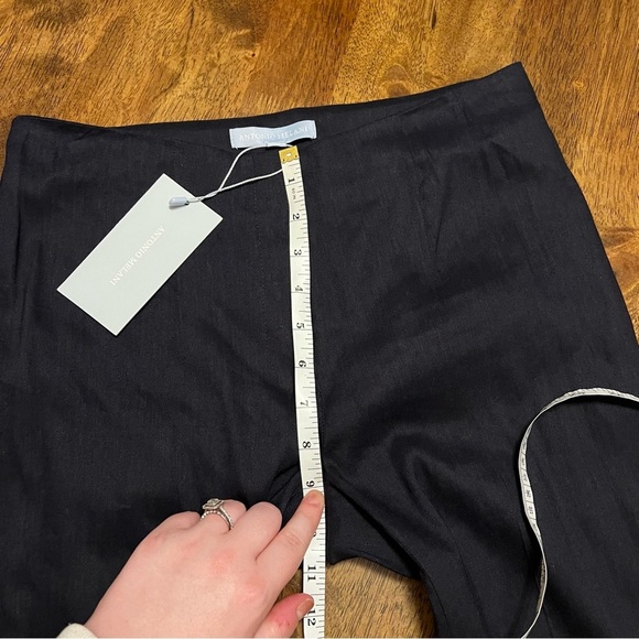 NWT Antonio Melani Kendall Linen Trouser Career Core Pants Navy Size 2 - Picture 7 of 14